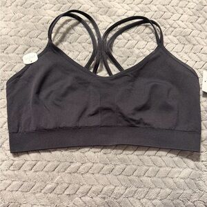 Xersion Blk Racerback Sports Bra NWT. Sz L